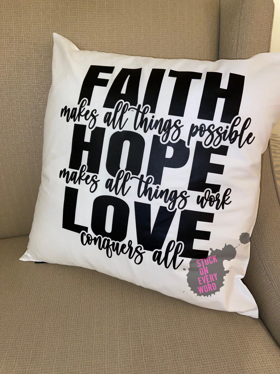 Faith Hope Love(Pillow)