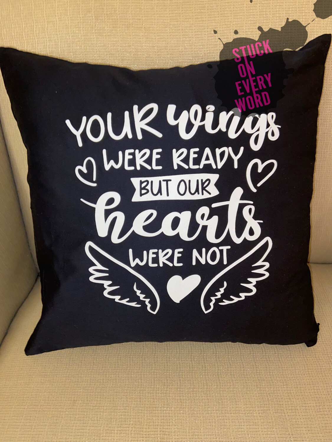 You’re Wings Were Ready (White)(Pillow)
