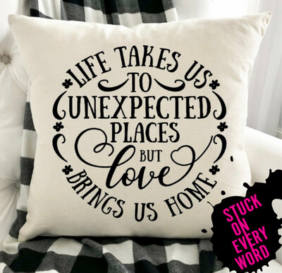 Life Takes Us To Unexpected Places... (Pillow)