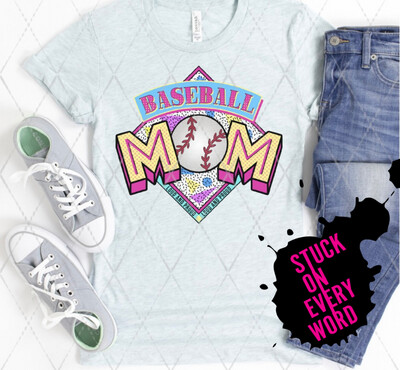 Baseball Mom 90's Style