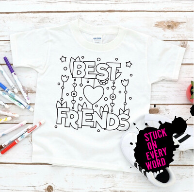 Best Friends Coloring Shirt