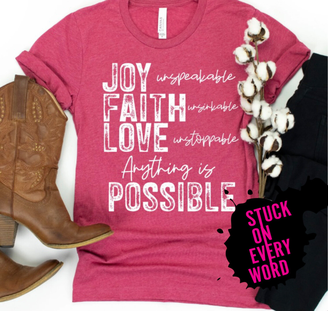 Joy Faith Love