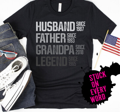 Husband Father Grandpa Legend (Personalized)