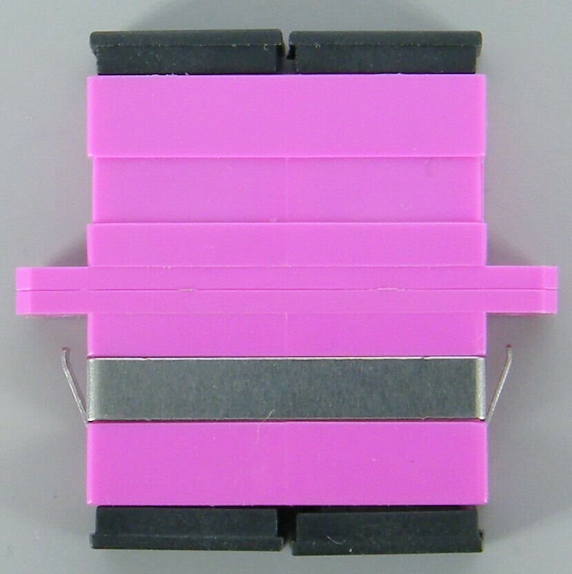 מתאם נקבה כפולה לפאנל OM4 SC-SC