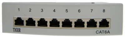 פאנל יצוק RJ-45 ל-8 שקעי CAT6A