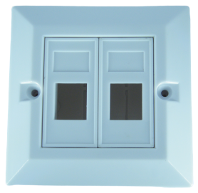 קופסא + מכסה ל-RJ-45 גבוהה כפול ריק