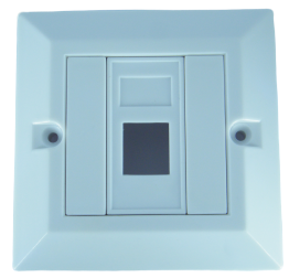 קופסא + מכסה ל-RJ-45 יחיד ריק