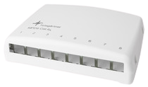 קופסא מעוצבת ל-8 שקעים CAT6A Telegärtner