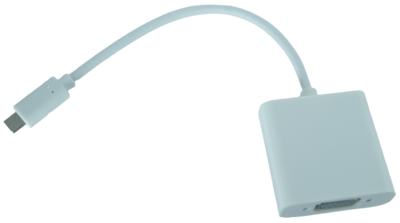 מתאם על כבל קצר USB-C ל-VGA נקבה