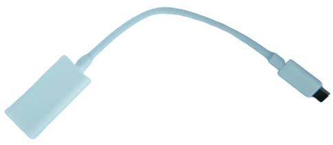 מתאם על כבל קצר USB-C ל-HDMI נקבה