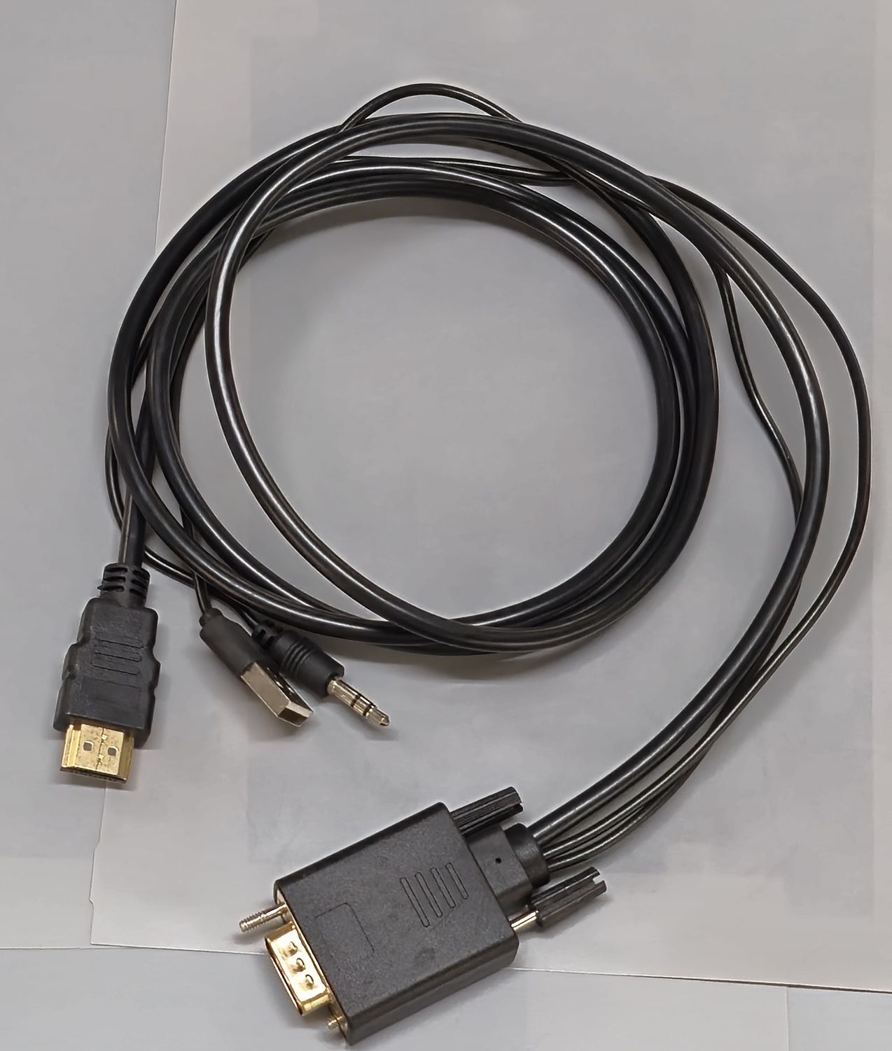 כבל HDMIזכר ל-VGA  באורך 1.80 מטר