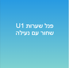 פנל שערות 1U ללא מגש עם נעילה