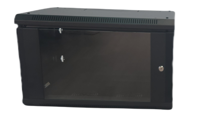 ארון תקשורת 6-U עומק 60 ס"מ (שחור)