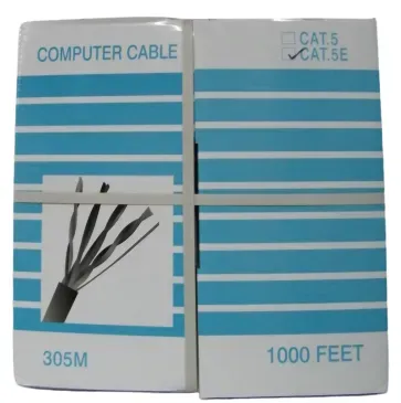 ​כבל FTP 4*2*24 באורך 300 מטר, בקרטון CAT5E
