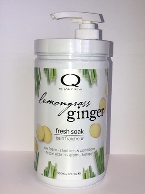 QT Fresh Soak Lemongrass Ginger 32oz