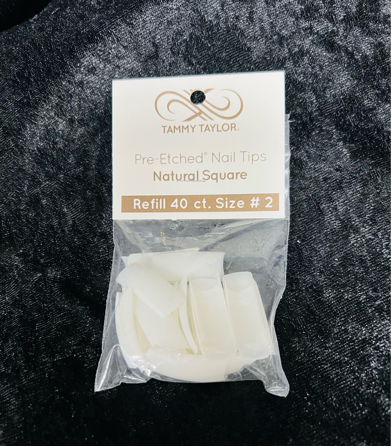 TT Tips #2 Natural Square Pre-Etched 40pk
