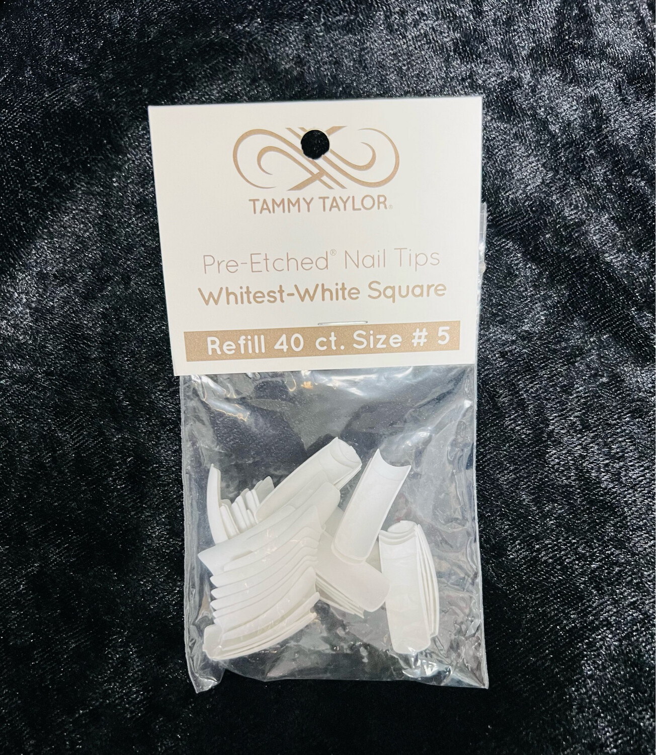 TT Tips #5 Whitest-White Square Pre-Etched 40pk