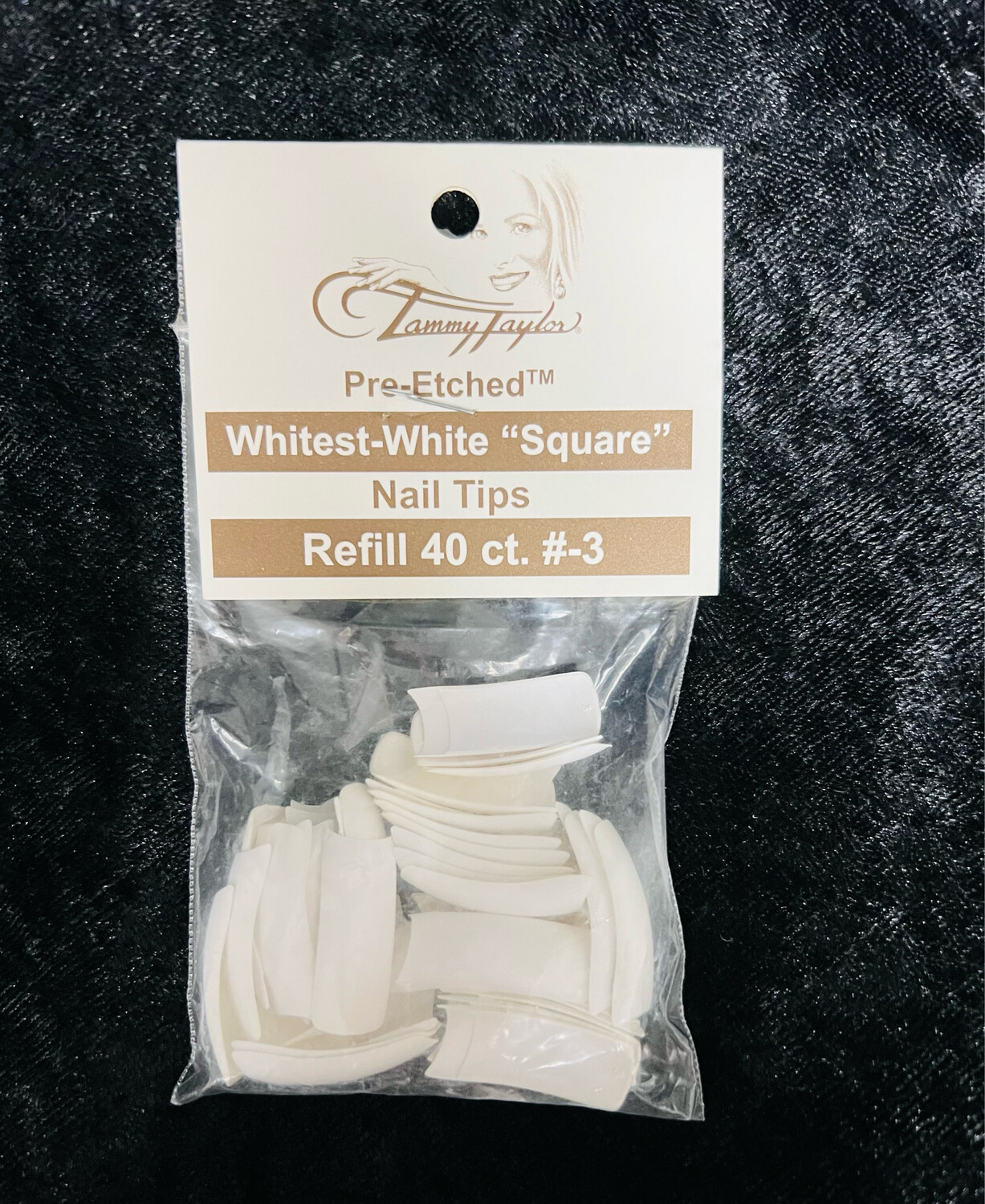TT Tips #3 Whitest-White Square Pre-Etched 40pk