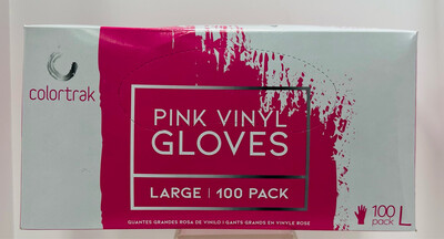 ColorTrak LG Disposable Pink Gloves 100