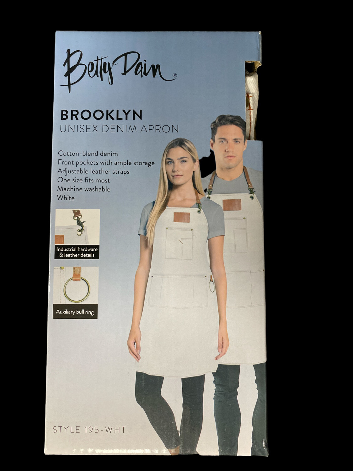 BD Brooklyn Denim Apron (White)