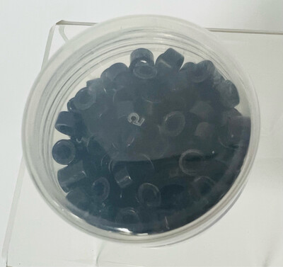 Silicone Beads Black 200pcs