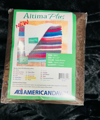 ADI Altima Plus  Bleach Safe Sable Brown Towels 1dz