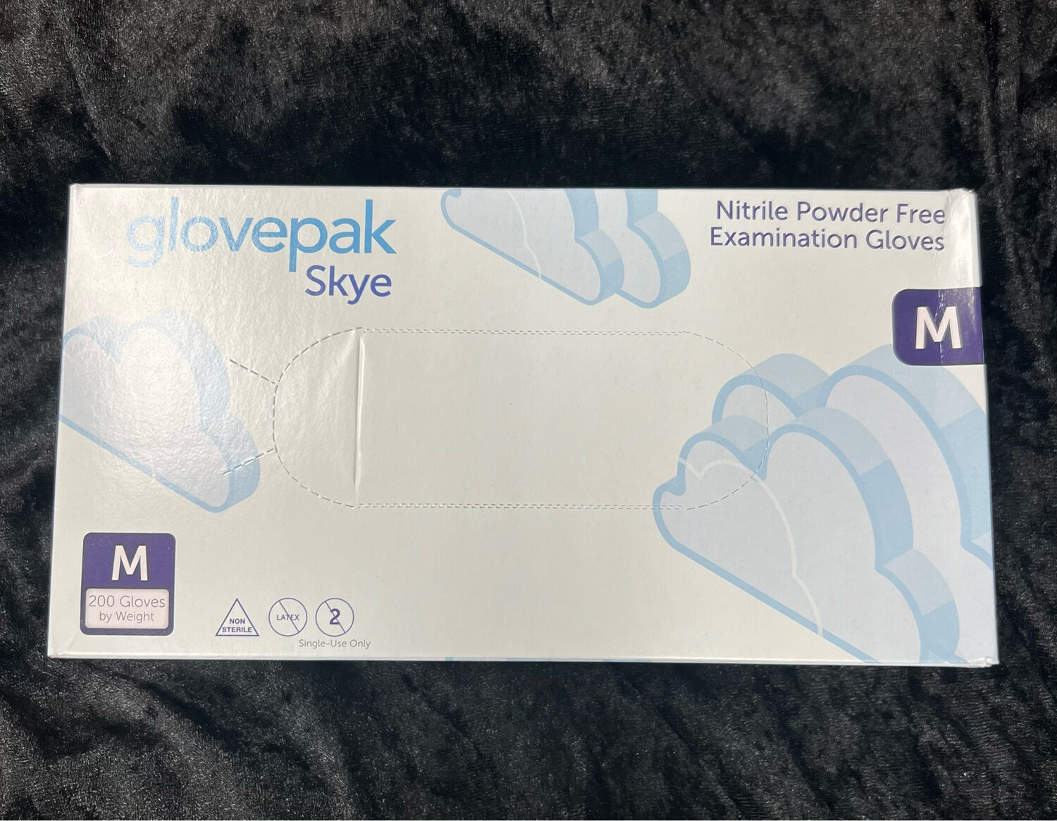 Glovepak Skye Nitrile Powder Free 200ct Medium