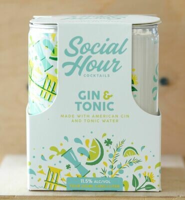 Social Hour Gin and Tonic 4pk