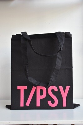 Black Tipsy Tote Bag