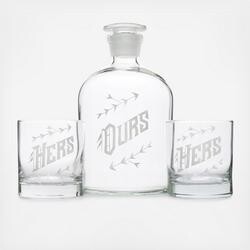 Decanter Set - Ours Hers and Hers