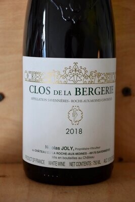 Nicholas Joly Clos de la Bergerie Savenierres