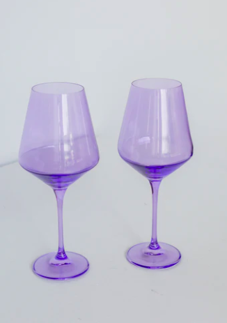 Estelle Stemware Wine (2) Lavender