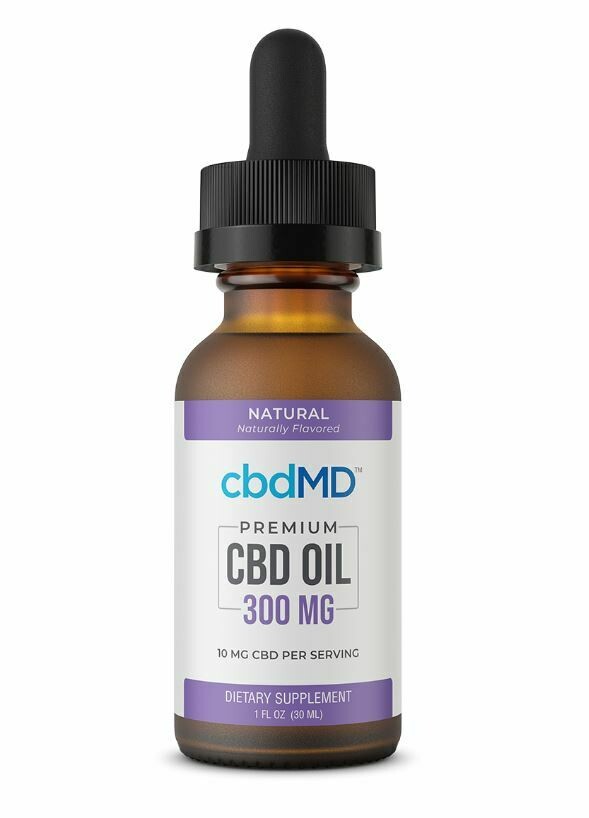 cbdMD 300MG CBD Oil, Natural - 30ML