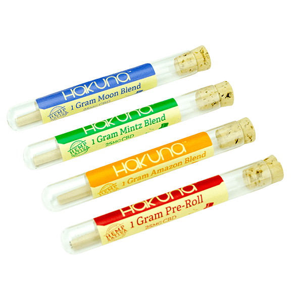 Hakuna 25mg Hemp Flower/Herbal Blend CBD Pre-roll, Mintz - 1g