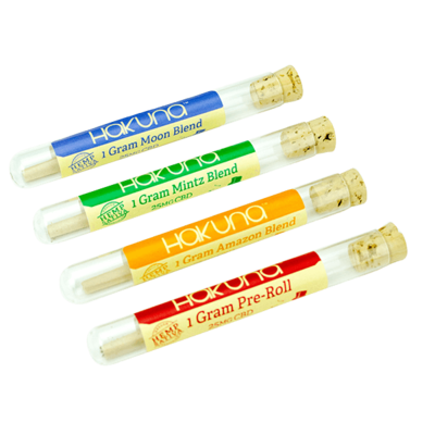 Hakuna 25mg Hemp Flower/Herbal Blend CBD Pre-roll, Mintz - 1g