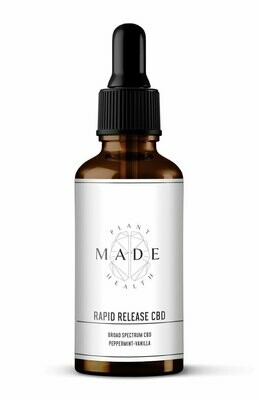MADE Plant Health - 1500mg THC-Free Rapid Release CBD Tincture - 60ML