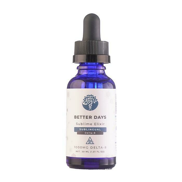 Creating Better Days 1000mg Delta 8 Sublingual Oil - 30ml