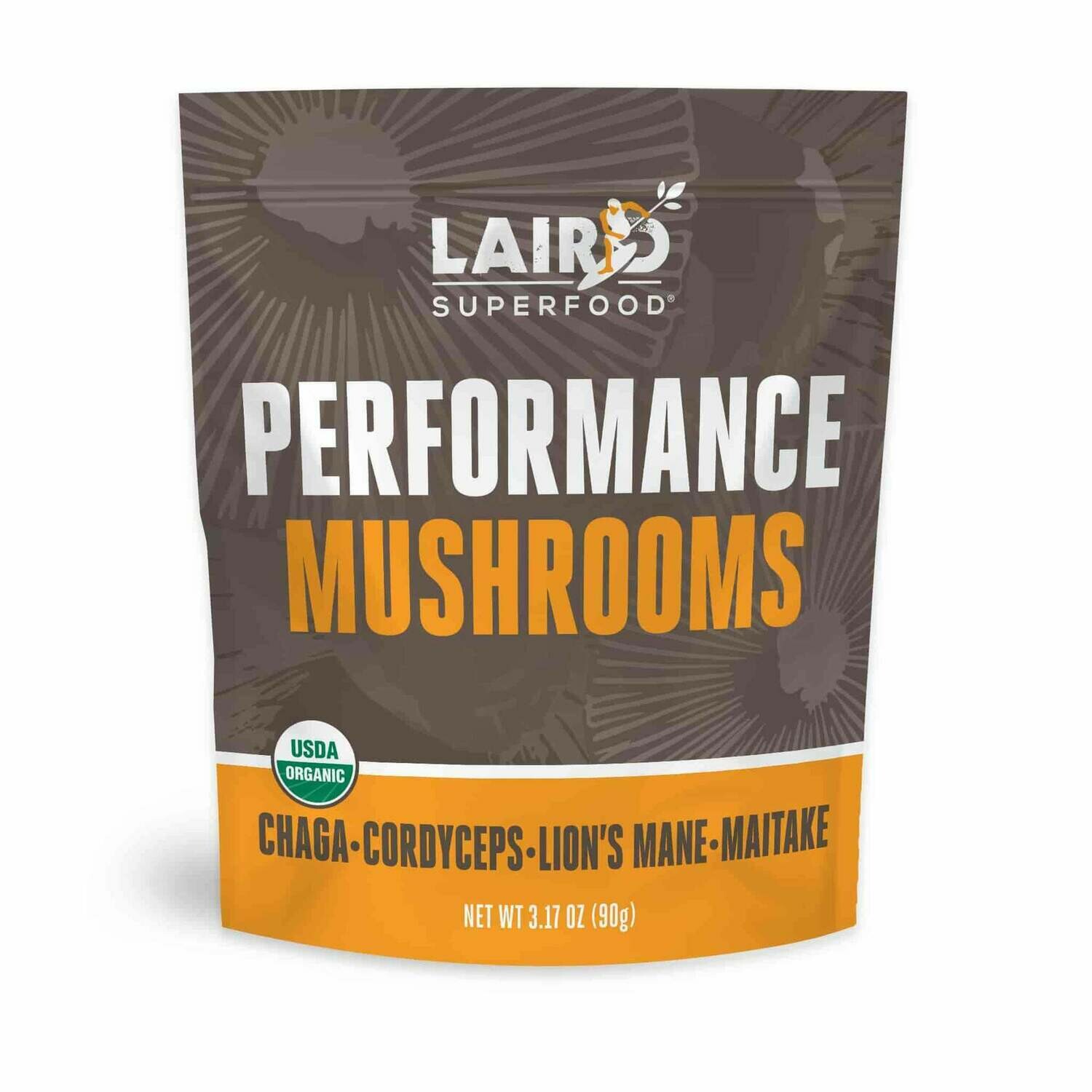 Laird SuperFood® Performance Mushrooms Beverage Booster, Functional Fuel Supplement (Energy & Cognition) 3.17 oz