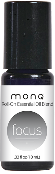 Monq® Roll on Essential Oil blend (10mL)-Focus