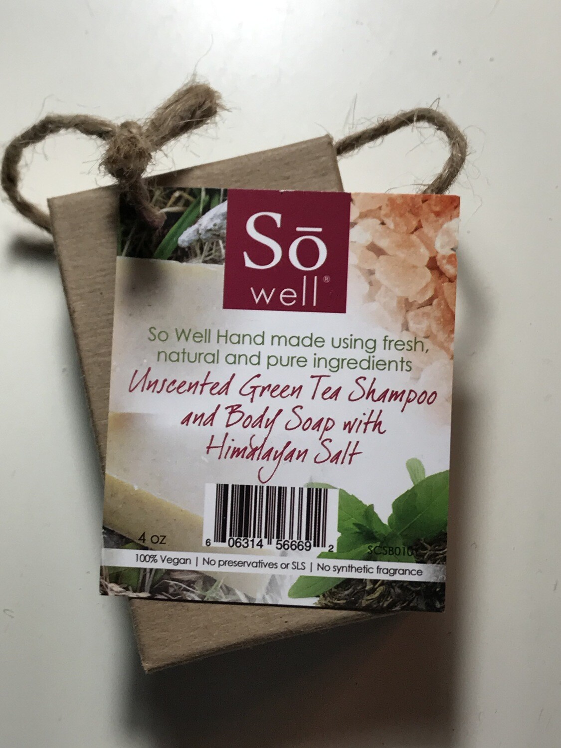 Unscented Green Tea Shampoo & Body Soap with Himalayan Salt