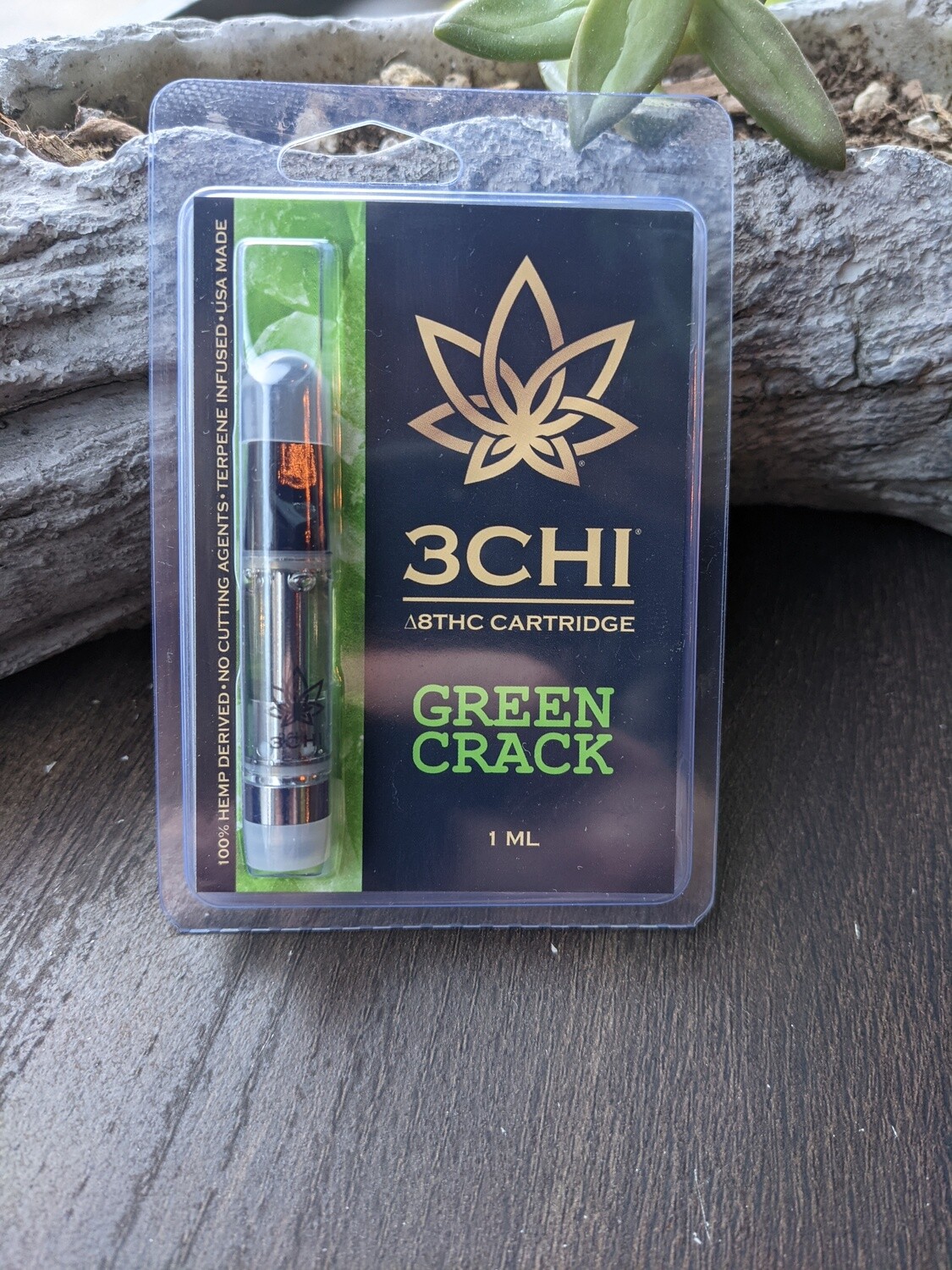 3CHI Delta 8 THC Cartridge Green Crack 1ML
