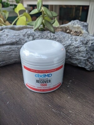 cbdMD 1500mg Recover Inflammation Pain Cream Jar - 4 fl oz