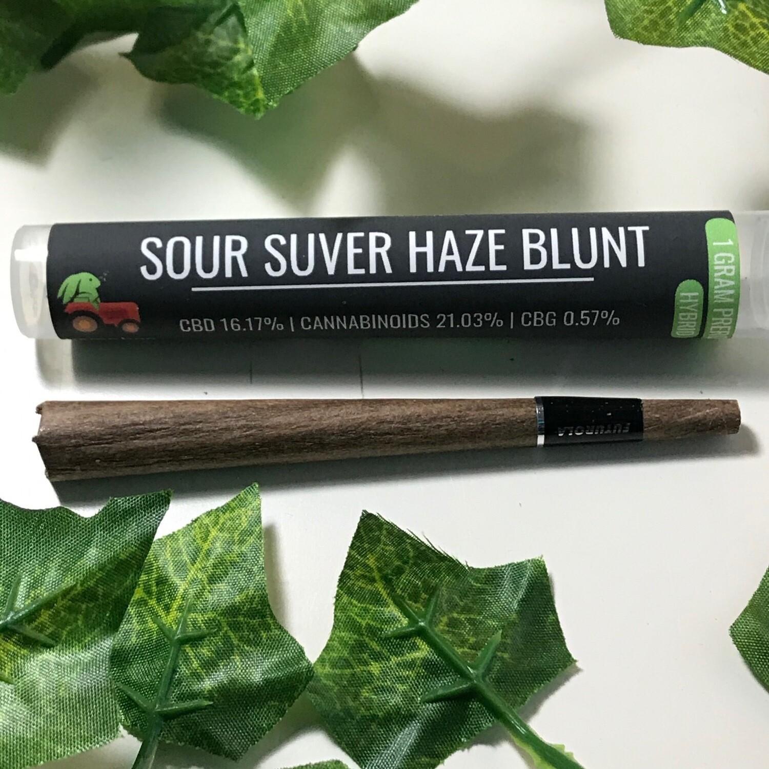 Hemp Hop Flower Pre Roll- Sour Suver Haze- 16%CBD
