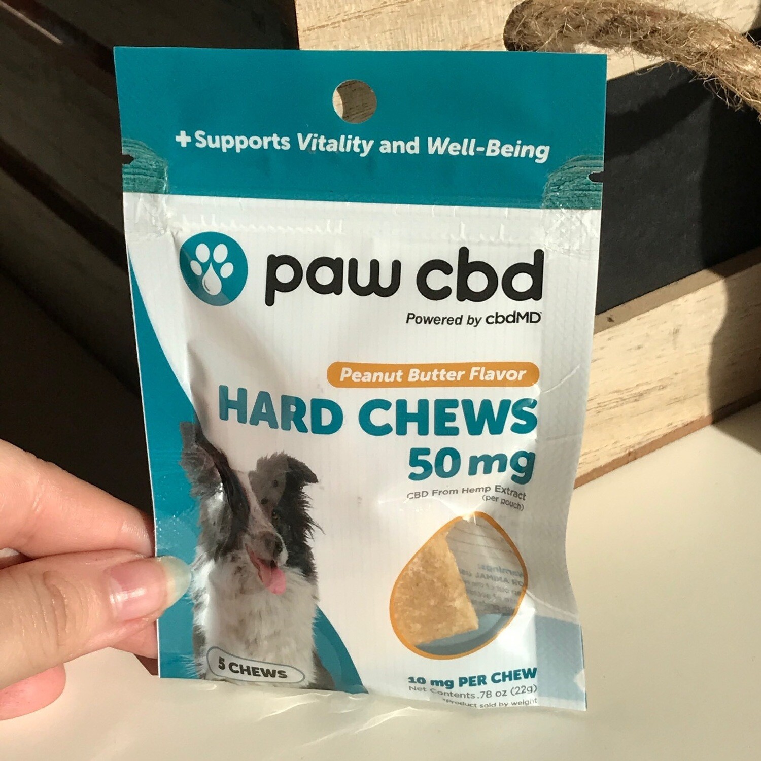 Paw CBD Dog Treats- 50mg Peanut Butter - 5ct