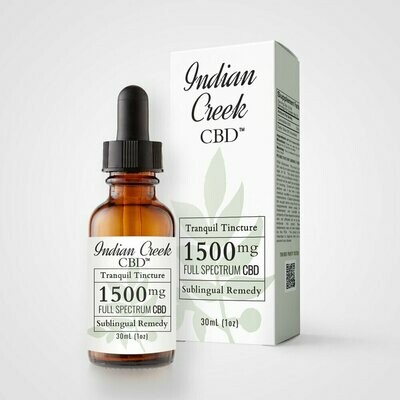 Indian Creek Sublingual Remedy 1500mg Full Spectrum Tranquil Tincture