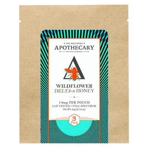 Brothers Apothecary Wildflower Delta-8 Honey - 14MG/pouch - 3 Ct.