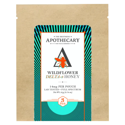 Brothers Apothecary Wildflower Delta-8 Honey - 14MG/pouch - 3 Ct.