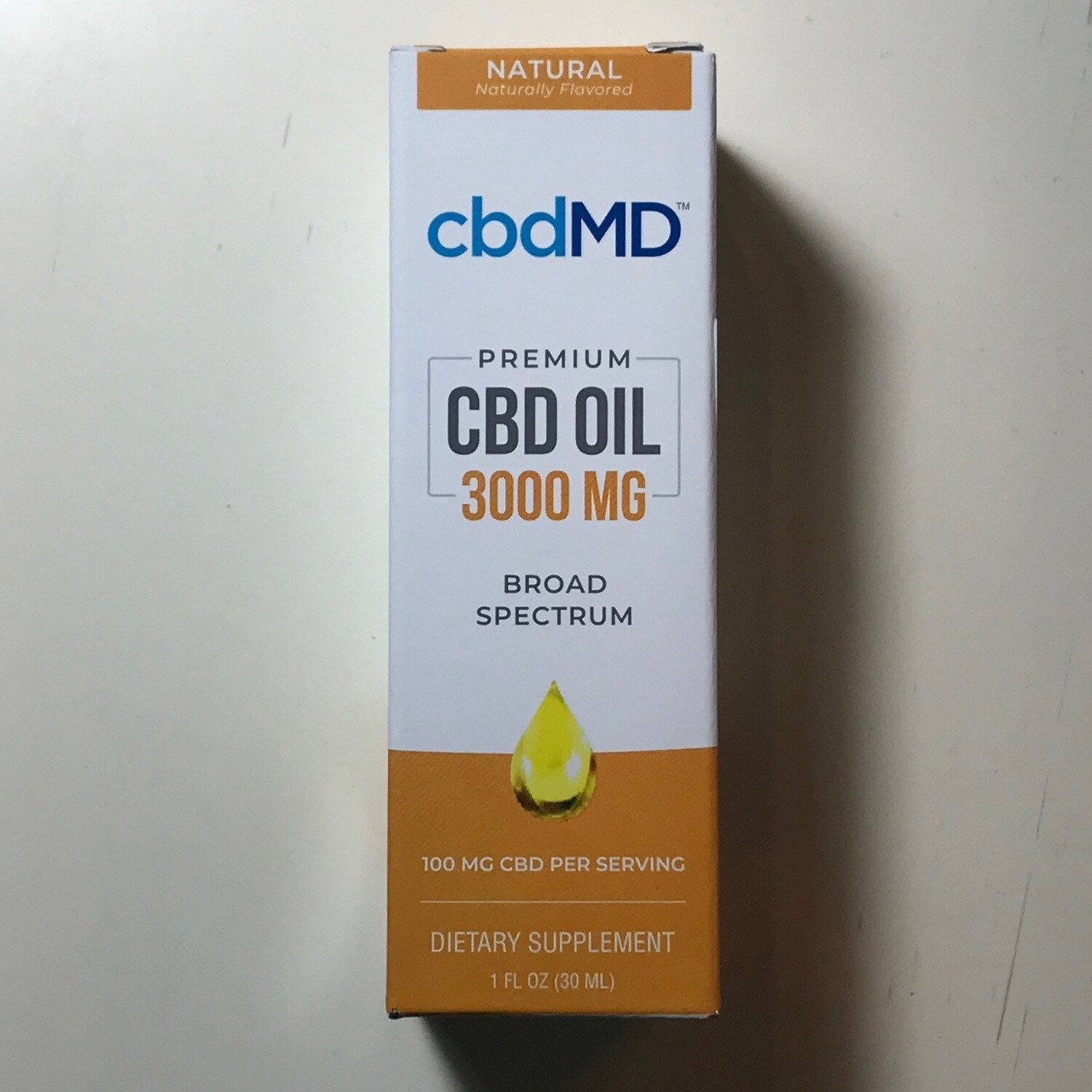 cbdMD 3000MG CBD Oil Natural - 30ML
