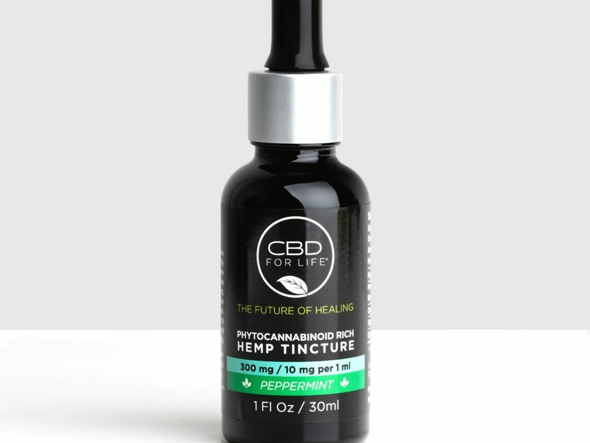 CBD FOR LIFE 300MG Isolate Tincture - 30ML - Peppermint
