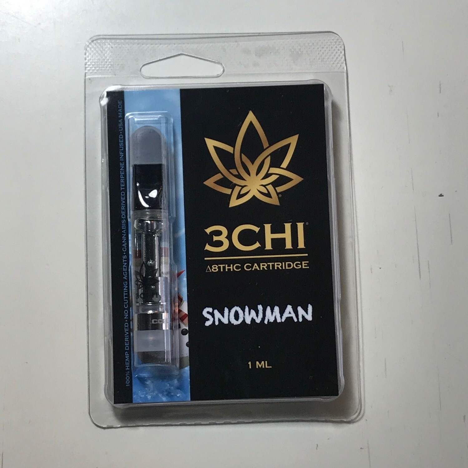 3CHI 950mg Delta8 Snowman 1mL Cartridge